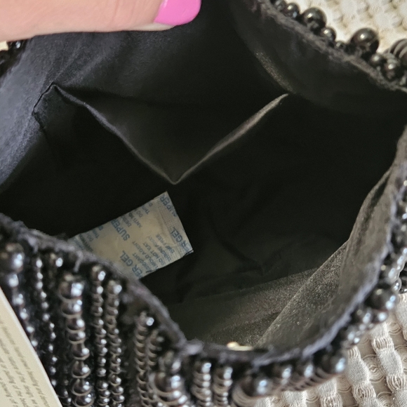 FROM INDIA TO YOU Mini Beaded Shoulder Bag In Black. NWT - Picture 3 of 15